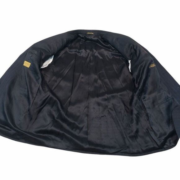 Leveti Blazer Size 46R Super 140's Vitale Barberis Canonico Sports Coat Jacket B - Picture 4 of 8